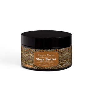 Raw African Shea Butter with Coconut Oil, Handmade in Ghana, Perfect for All Skin Types, Unrefined, 8.8 Oz/250 g
